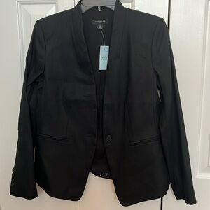 Ann Taylor black linen blazer. NWT